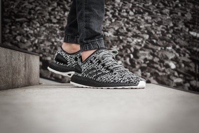 adidas pure boost black white